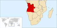Localisation de l'Angola