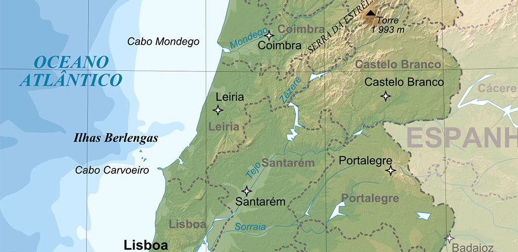Carte du Portugal : géographie