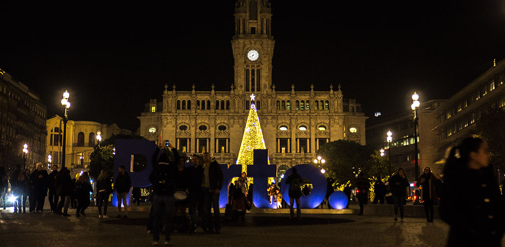 Illuminations de Noël à Porto