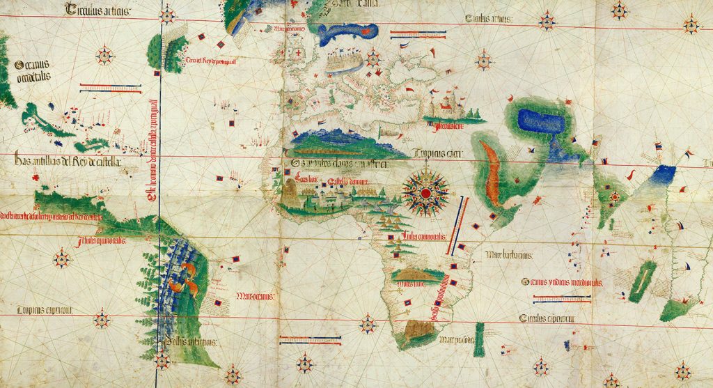 Carte de Cantino, représentant les découvertes portugaises