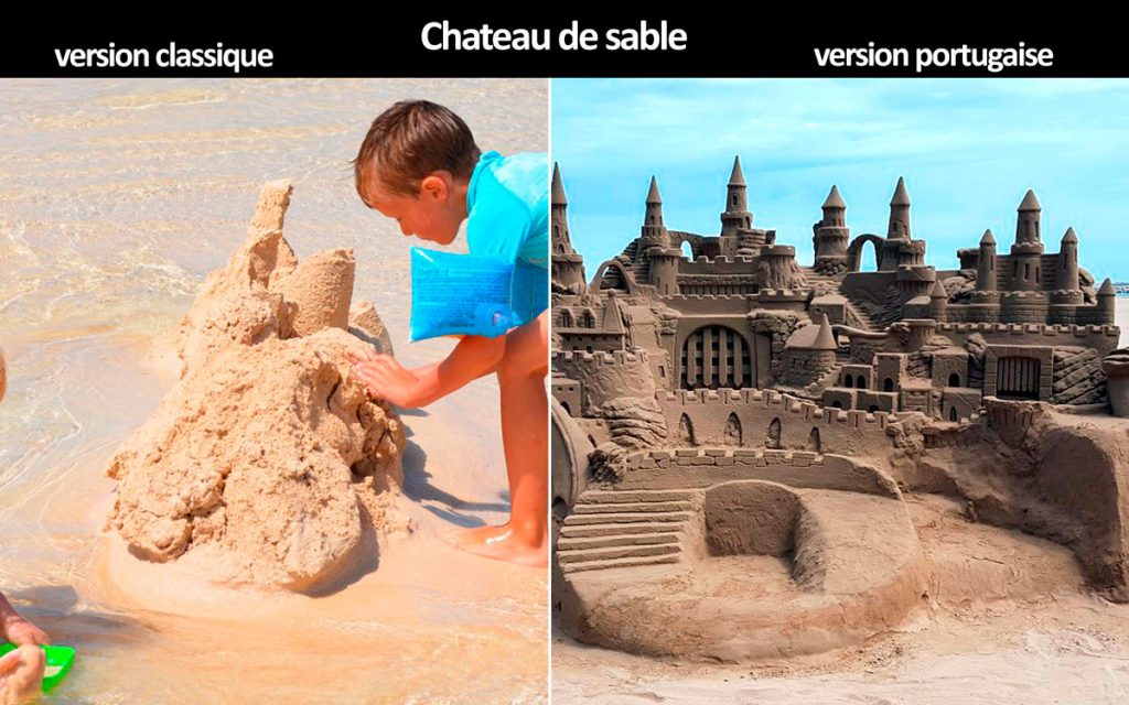 château de sable portugais
