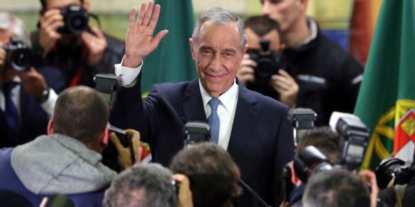 Marcelo Rebelo de Sousa et journalistes