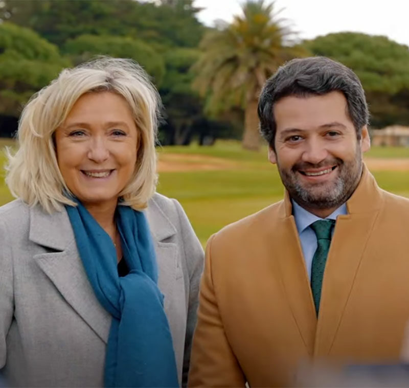 Marine Le Pen et André Ventura