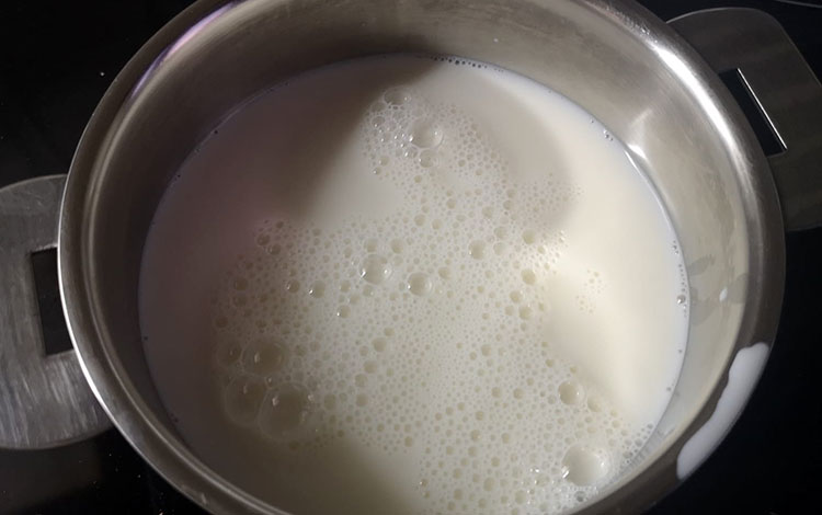 lait en ébullition