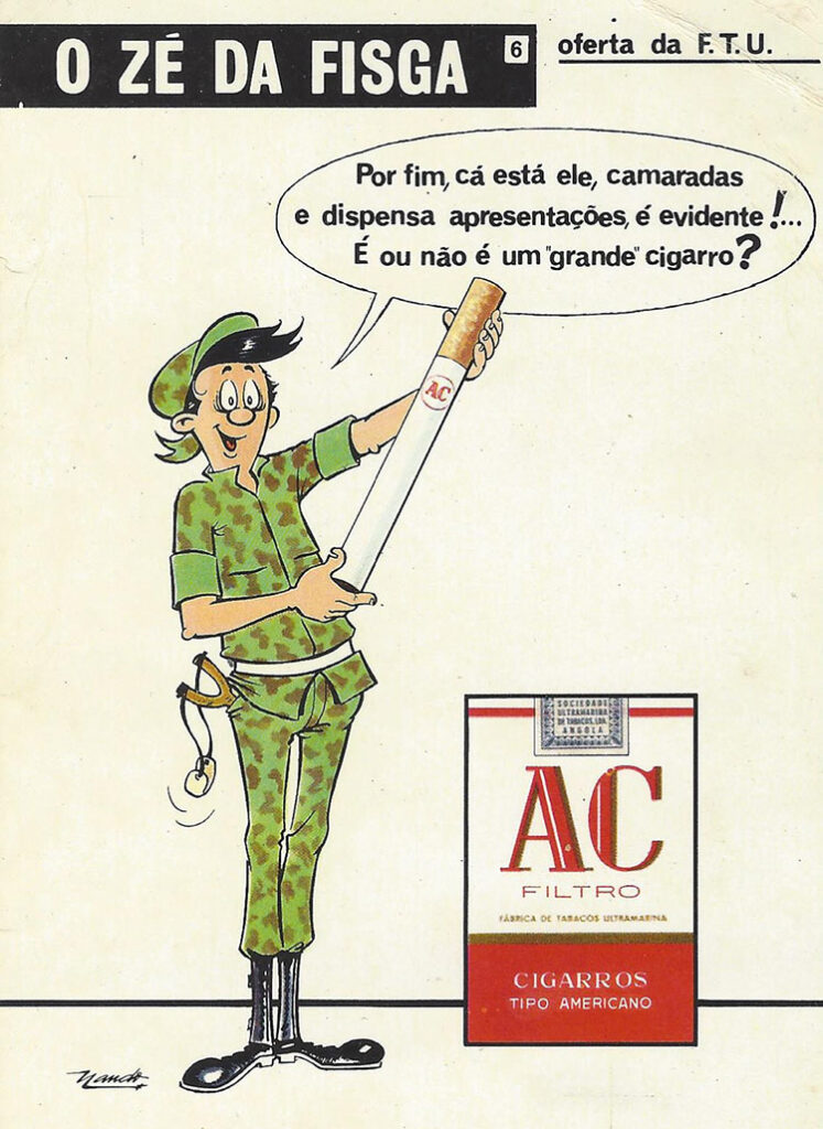 Publicité pour une marque de cigarettes