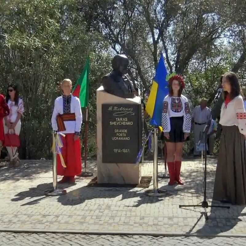 Inauguration de la statue du poète ukrainien Taras Shevchenko à Lisbonne