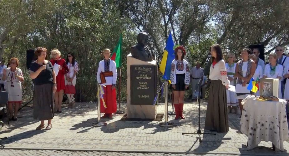 Inauguration de la statue du poète ukrainien Taras Shevchenko à Lisbonne