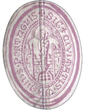 sceau de la ville de Porto en 1354