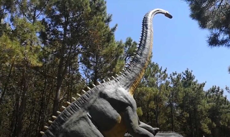 Reproduction taille réelle de dinosaure