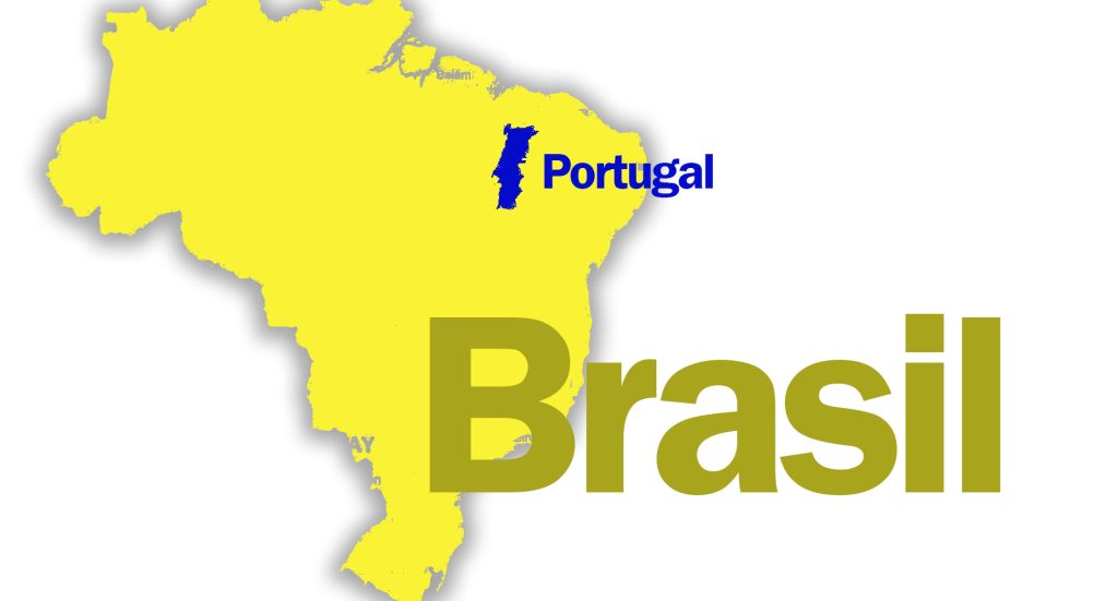 Comparaison entre le Brésil et le Portugal.