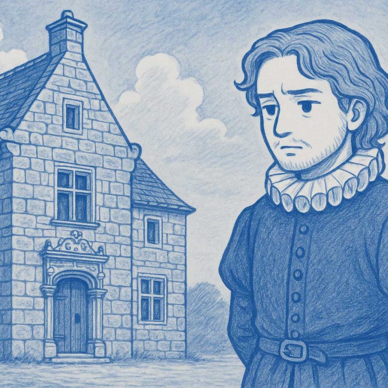 D: Antonio devant sa maison à Roscoff
