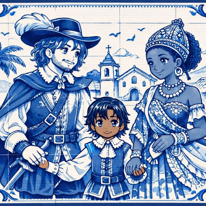 Couple portugais métis