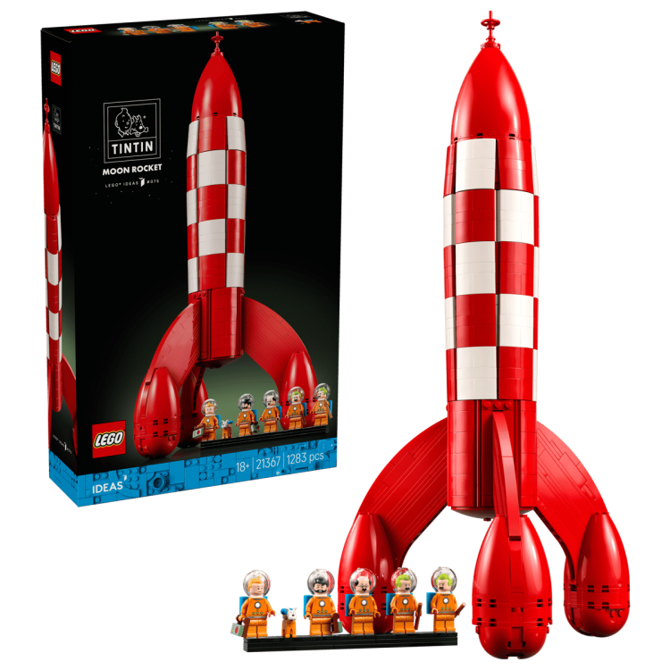 Fusée lego de Tintin