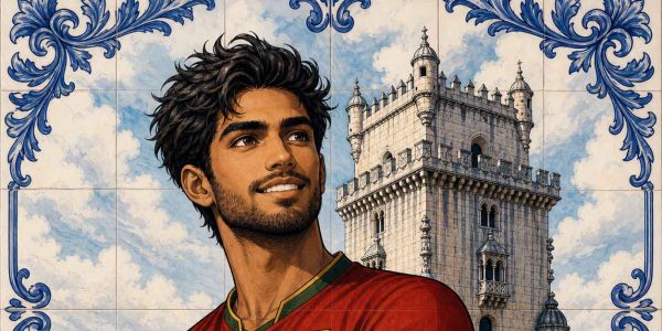Indien portugais devant la Tour de Belém